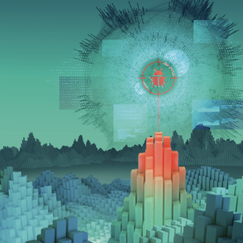 Orion Malware landscape Image of a cyber landscape where a malware is detected